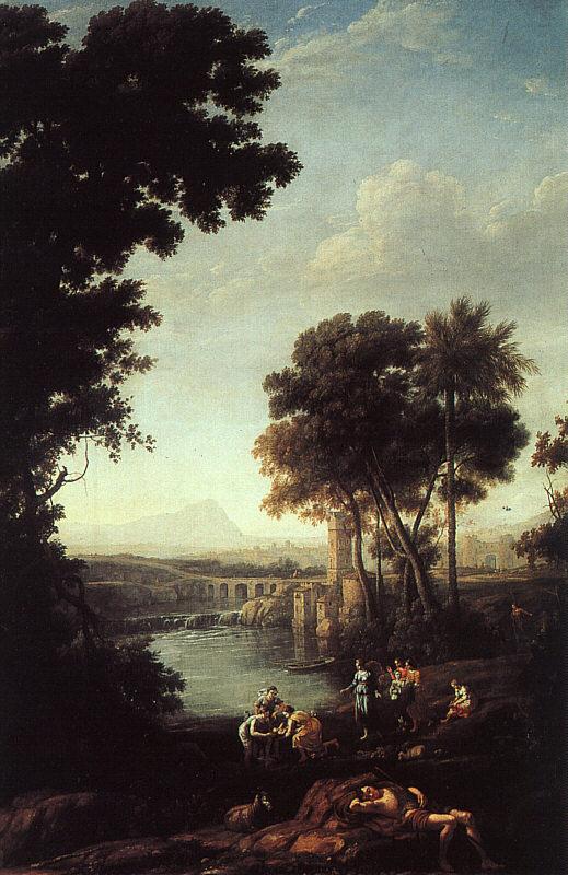 Claude Lorrain Landscape with the Finding of Moses Sweden oil painting art